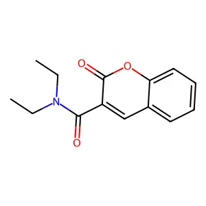 N,N-Diethyl-3-coumarincarboxamide structure