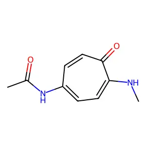 N-[4-(methylamino)-5-oxocyclohepta-1,3,6-trien-1-yl]acetamide structure