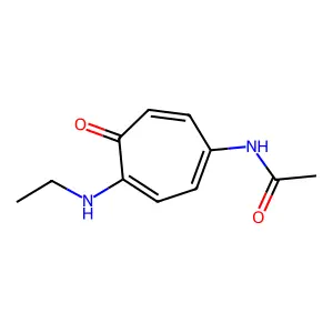 (2-Ethylamino-5-acetamido)tropone structure