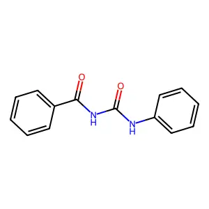 N-Benzoyl-N'-phenylurea structure