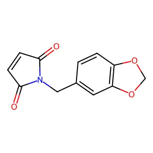 1-(1,3-benzodioxol-5-ylmethyl)pyrrole-2,5-dione structure