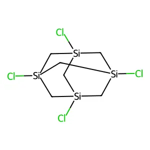 1,3,5,7-Tetrasilatricyclo(3.3.1.13,7)decane, 1,3,5,7-tetrachloro- structure