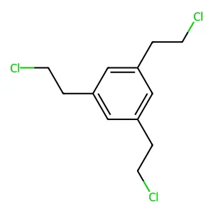 1,3,5-TRIS(CHLOROETHYL)BENZENE structure