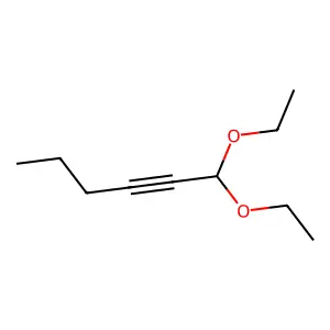 1,1-Diethoxyhex-2-yne structure