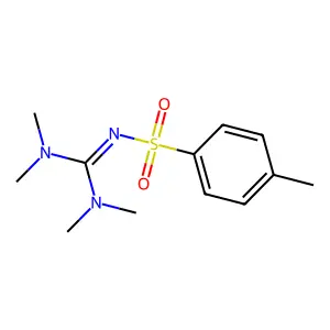1,1,3,3-tetramethyl-2-(4-methylphenyl)sulfonylguanidine structure