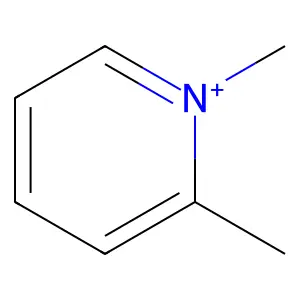1,2-dimethylpyridin-1-ium structure