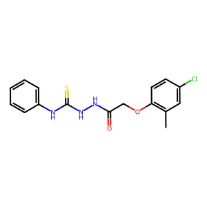 1-[[2-(4-chloro-2-methylphenoxy)acetyl]amino]-3-phenylthiourea structure