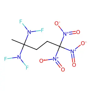 1,1,1-Trinitro-4,4-bis(difluoroamino)pentane structure