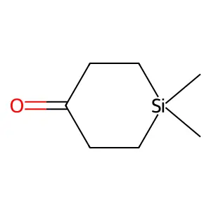 1,1-dimethylsilinan-4-one structure