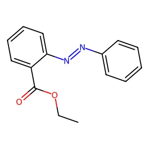 ethyl 2-phenyldiazenylbenzoate structure