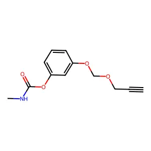 [3-(prop-2-ynoxymethoxy)phenyl] N-methylcarbamate structure