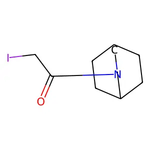 1-(3-azabicyclo[3.2.2]nonan-3-yl)-2-iodoethanone structure
