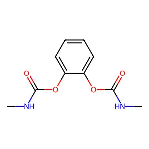 [2-(methylcarbamoyloxy)phenyl] N-methylcarbamate structure