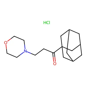1-Propanone, 1-(1-adamantyl)-3-morpholino-, hydrochloride structure