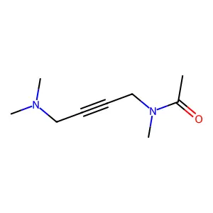 N-[4-(dimethylamino)but-2-ynyl]-N-methylacetamide structure