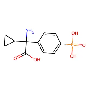 (RS)-ALPHA-CYCLOPROPYL-4-PHOSPHONOPHENYLGLYCINE structure