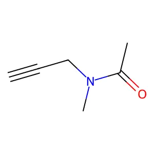 N-methyl-N-prop-2-ynylacetamide structure