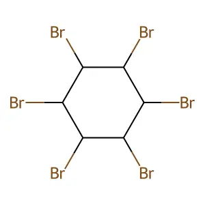 1,2,3,4,5,6-Hexabromocyclohexane structure