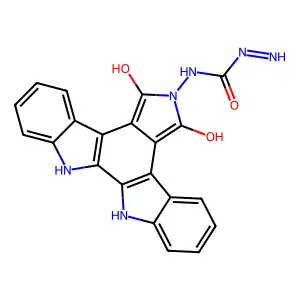 1-(12,14-dihydroxy-3,13,23-triazahexacyclo[14.7.0.02,10.04,9.011,15.017,22]tricosa-1(16),2(10),4,6,8,11,14,17,19,21-decaen-13-yl)-3-iminourea structure