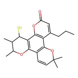 12-Thiocalanolide B structure