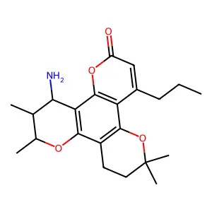 12-Amino-7,8-dihydrocalanolide B structure