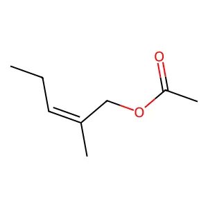 2-Penten-1-ol, 2-methyl-, acetate structure