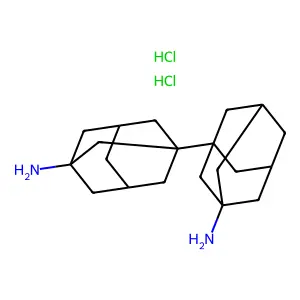3-(3-amino-1-adamantyl)adamantan-1-aminedihydrochloride structure