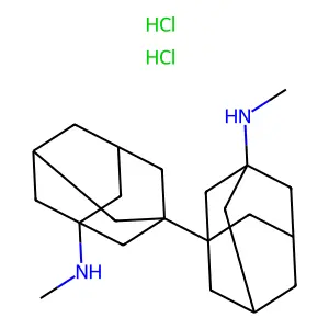 N-methyl-3-[3-(methylamino)-1-adamantyl]adamantan-1-aminedihydrochloride structure