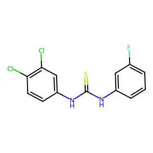 1-(3,4-dichlorophenyl)-3-(3-fluorophenyl)thiourea structure