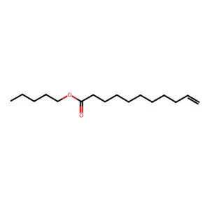 10-Undecenoic acid, pentyl ester structure