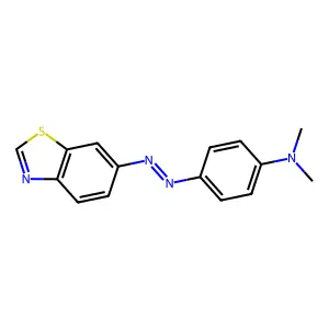 N,N-Dimethyl-4-(6-benzothiazolylazo)aniline structure