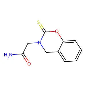 2-(2-sulfanylidene-4H-1,3-benzoxazin-3-yl)acetamide structure