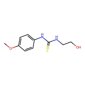 1-(2-hydroxyethyl)-3-(4-methoxyphenyl)thiourea structure