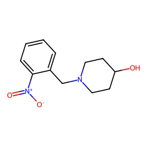 1-[(2-nitrophenyl)methyl]piperidin-4-ol structure