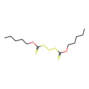 1,3-Bis((pentyloxy)carbothioyl)trisulfane structure