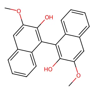 1-(2-hydroxy-3-methoxynaphthalen-1-yl)-3-methoxynaphthalen-2-ol structure