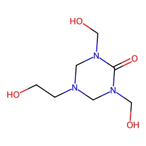 Dimethylol(hydroxyethyl)triazone structure