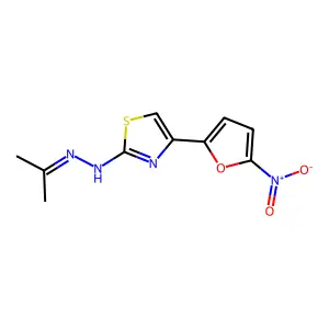 Compound C10H10N4O3S structure