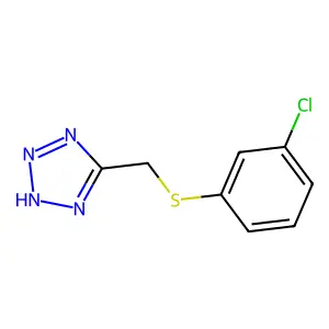 Compound C8H7ClN4S structure