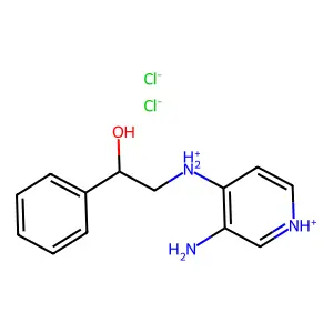 (3-aminopyridin-1-ium-4-yl)-(2-hydroxy-2-phenylethyl)azanium dichloride structure
