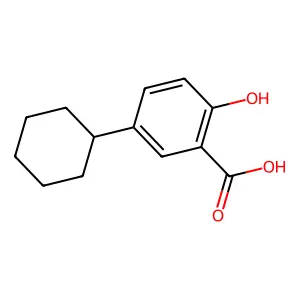 5-cyclohexyl-2-hydroxybenzoic acid structure