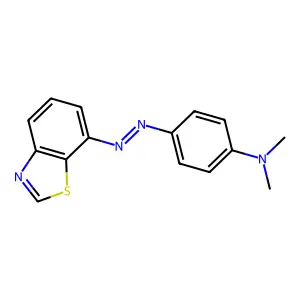 N,N-Dimethyl-p-(7-benzthiazolylazo)aniline structure