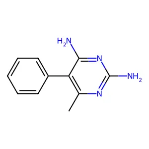 6-methyl-5-phenylpyrimidine-2,4-diamine structure