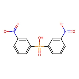 bis(3-nitrophenyl)phosphinic acid structure