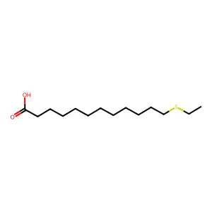 12-(Ethylthio)dodecanoic acid structure