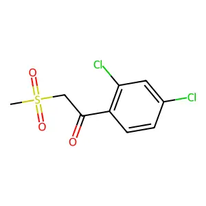 1-(2,4-dichlorophenyl)-2-methylsulfonylethanone structure