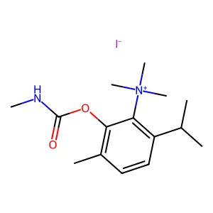 Carbamic acid, methyl-, (5-trimethylammonio)carvacryl ester, iodide structure