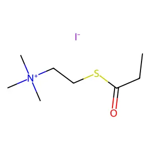 Propionylthiocholine iodide structure