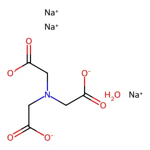 trisodium2-[bis(carboxylatomethyl)amino]acetatehydrate structure