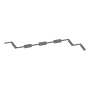 1,3,11-Tridecatriene-5,7,9-triyne structure